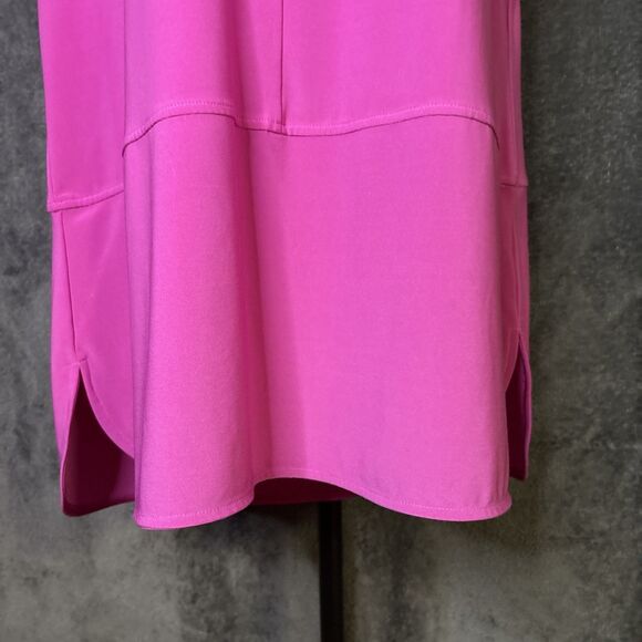 Ralph Lauren Shirt sleeveless top Tunic Pink Hibiscus keyhole neck Plus XL - Picture 4 of 11